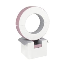 Ensemble de cerceaux 3 blocs blanc gris violet - Velinda
