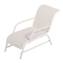 Chaise longue, blanc, 6x3,3x4,5cm, 1 pce.