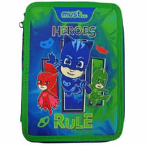 Trousse garnie Pyjamasques Hero 21 CM - 2 compartiments