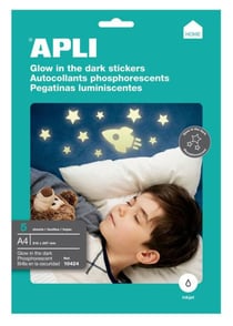 Papier adhésif phosphorescent A4 5 pièces
