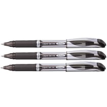 Lot de 3 stylos roller à encre gel Pentel EnerGel BL57 noir
