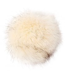 Pompons Premium Fausse Fourrure - 10cm de diamètre - Rico Design 24 Creme