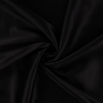 Tissu Viscose Olivia touché Satin uni Noir