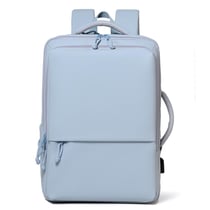 Sac À Dos Ordinateur Grande Capacité Imperméable Avec Port USB Noir Bleu YONIS
