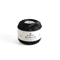 Fil à crocheter Babylo Gross. 20 - Col. 310 - Noir