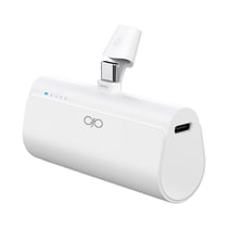Force Power Powerbank 5000mAh PD 20W avec Connecteur USB-C Intégré et Indicateurs LED Blanc