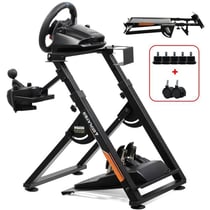 Support volant réglable GTPLAYER - Métal - Noir orange - Compatible Logitech G29 G920