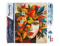 Diamond Painting Broderie Diamant Figured’Art 40x50cm toile entière roulée avec diamants carrés - Visage floral d'Automne inspiré de Picasso