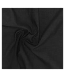 Tissu voile de coton uni de 145 cm de largeur 0 Noir vendu par 50 cm