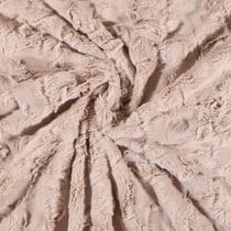 Tissu Fausse fourrure Camouflage Taupe