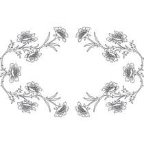 LUC - Napperon Ovale 30x40 cm 100% Coton Blanc Bordé Dentelle