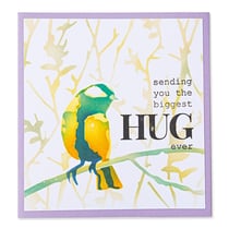 Pochoirs superposables oiseau - Sizzix