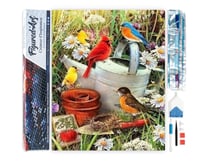 Diamond Painting Broderie Diamant Figured’Art 40x50cm toile entière roulée avec diamants carrés - Oiseaux dans le Jardin