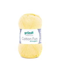 Fil à tricoter COTTON FUN - Gründl - certifié Oeko-Tex 22 Jaune