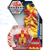 Bakugan evolutions : neo dragonoid avec carte - boule rouge - platinum series - saison 4 - spin master 20136016