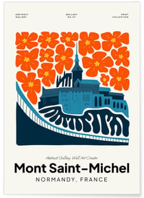 Affiche Mont Saint-Michel 3 | A3 : 29,7x42cm