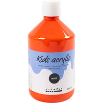 Peinture Acrylique Mate, orange, 500 ml/ 1 flacon