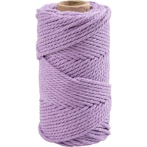 Cordon pour macramé, L : 55 M, d 4 mm, violet, 330 gr/ 1 rouleau