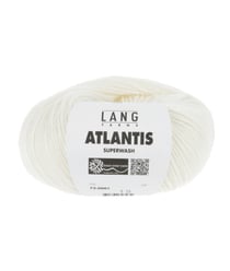 Pelote de laine vierge ATLANTIS - Lang Yarns 0001 Blanc