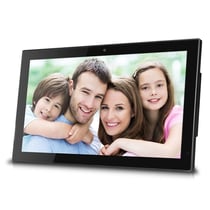 Cadre Photo Numérique Ecran IPS 21,5 Pouces Digital Full HD 1080p Noir + SD 4Go Noir YONIS