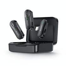 Microphone Sans Fil 2 En 1 Avec Récepteur 8 Pin Et Boîte De Charge YONIS