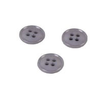 Bouton 4 trous nylon recylé gris foncé 11mm