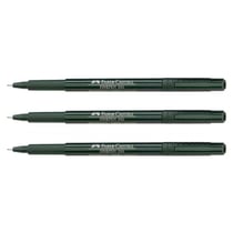 Lot de 3 stylos feutres extra-fins - FABER-CASTELL - Finepen 1511 - 0,4 mm - Noir