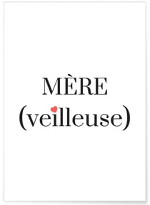 Affiche Mère(veilleuse) | A3 : 29,7x42cm