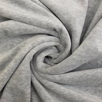 Tissu Jersey Velours tout doux Gris chiné clair