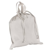 Sac en coton av. cordon, non imprimé, blanc, 40x42cm, 1 pce.