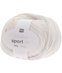 Coton à tricoter CREATIVE SPORT DK - Rico Design 028 Blanc