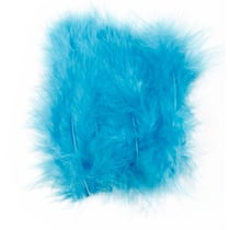 Duvet, dim. 5-12 cm, turquoise, 15 pièces/ 1 Pq.