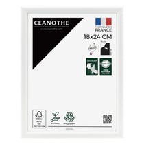 Cadre photo Essentiel exposition blanc 18x24 cm