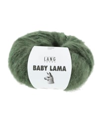 Pelote de laine BABY LAMA - Lang Yarns - Fil noble, moelleux et isolant thermique 0017 Vert