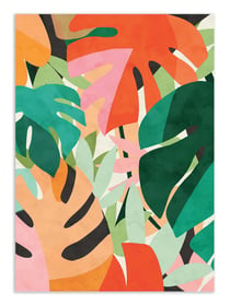 Affiche 50 x 70 cm -  Tropical Leaves V2 - El Buen Limon