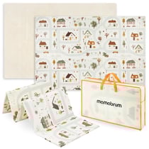 Tapis d'eveil evolutif en Mousse éveil Bébé Mamabrum 180*120 cm, Double Faces, Facile à Nettoyer, Imperméable, Pliable Sac Rangement