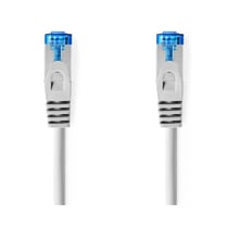 Câble réseau RJ45 Cat 6a S/FTP mâle-mâle droit Nedis 10 m gris