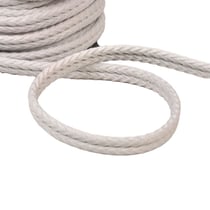 Bobine 20m double cordon chevrons 10mm gris clair