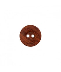 Carte de 4 boutons imitation bois en polyester 2 trous 15mm - Prym Brun Fonce marron