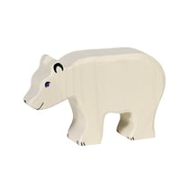 Figurine Holtztiger Ours polaire mangeant