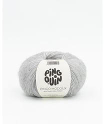 Pelote de Laine et Mohair PINGO MODOUX - Douceur et Style Réunis - Pingouin Gris Clair