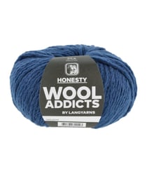Pelote de Coton et Alpaga à tricoter HONESTY - Wool Addict 0079 Bleu