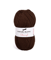Fil à tricoter UTTACRYL - Cheval Blanc 42 BRUN