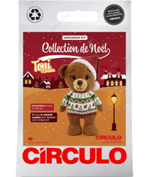 Kit Amigurumi de Noël - Toni l'Ourson - Circulo Marron
