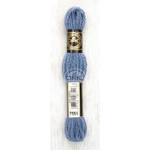 Fil de laine - DMC - Laine Colbert - 100% laine - Cendre bleue - 7555 - Canevas