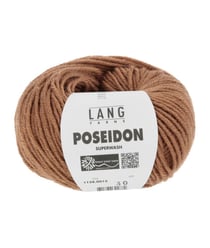 Pelote de laine Vierge Poseidon - Lang Yarns 15 Marron