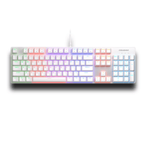 Clavier gaming - Cougar Gaming - ULTIMUSEX - Blanc - Clavier Mécanique Commutateurs, 1000 Hz, Effets RGB, Touches à Double Injection