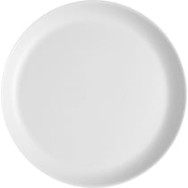 6 Grandes Assiettes Minéral Blanc