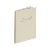 Livre d'or Boston doré 80 pages blanches