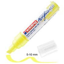 Marqueur Acrylic Edding 5000 - Pointe Large biseautée - Fluo Jaune